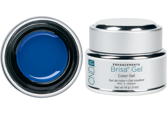 Цветной гель для дизайна ногтей Brisa Gel Blue Opaque Color (14г) Фото 1