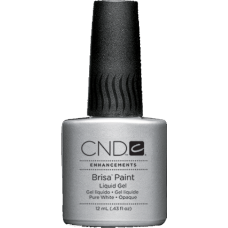 Гель із пензликом для френча Brisa Paint Pure White Opaque (12мл)