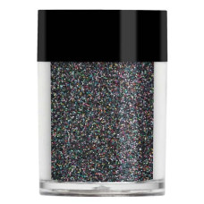 Чорний голографічний глиттер Lecente™ Black Holographic Glitter (9,5 г)