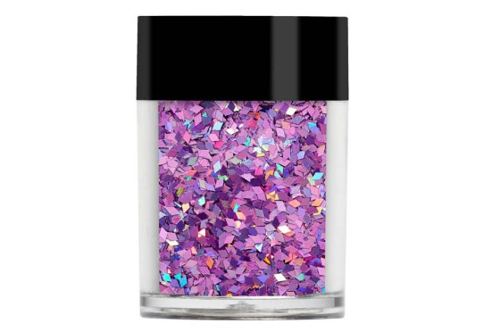 Фиолетовые конфетти Lecente Pink Holographic Chunky Glitter Diamonds (7 г) Фото 1