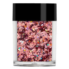 Розовая голорамма конфети Lecente™ Rose Holographic Chunky Glitter Diamonds 7 г