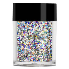 Серебристый голограммный мульти-глиттер Lecente™ Silver Holographic Multi Glitz Chunky Glitter (8,5 г)