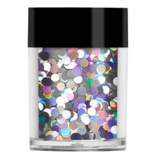 Серебристые голограммные крупные пайетки Lecente™ Night Fever Disco Balls Glitter Shapes (8г)