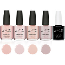 Набір лаків для нігтів CND™ Vinylux™ Nude Set (4 лаку + Top)